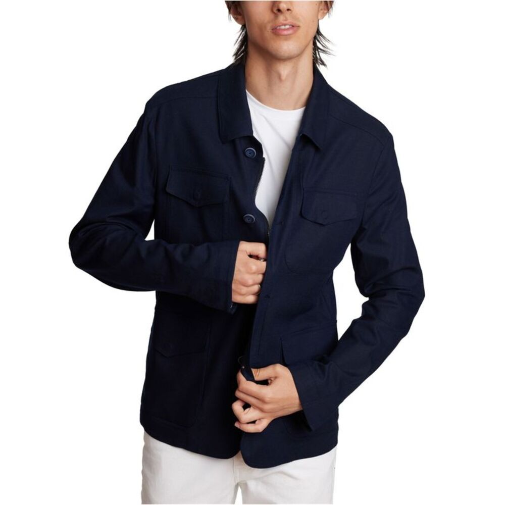 Paisley & Gray Mens City Knit Jacket, Blue, L, DM